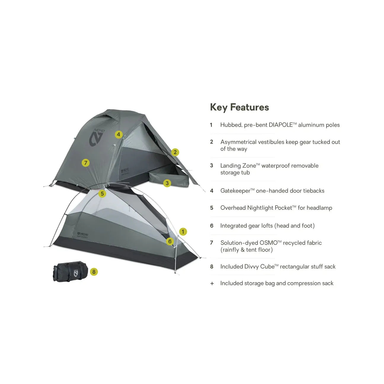 Dragonfly Bikepack OSMO Ultralight Backpacking Tent 1 Person