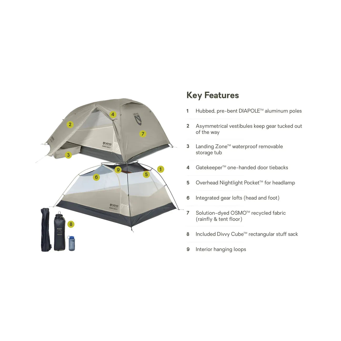 Dragonfly OSMO Ultralight Backpacking Tent 3 Person