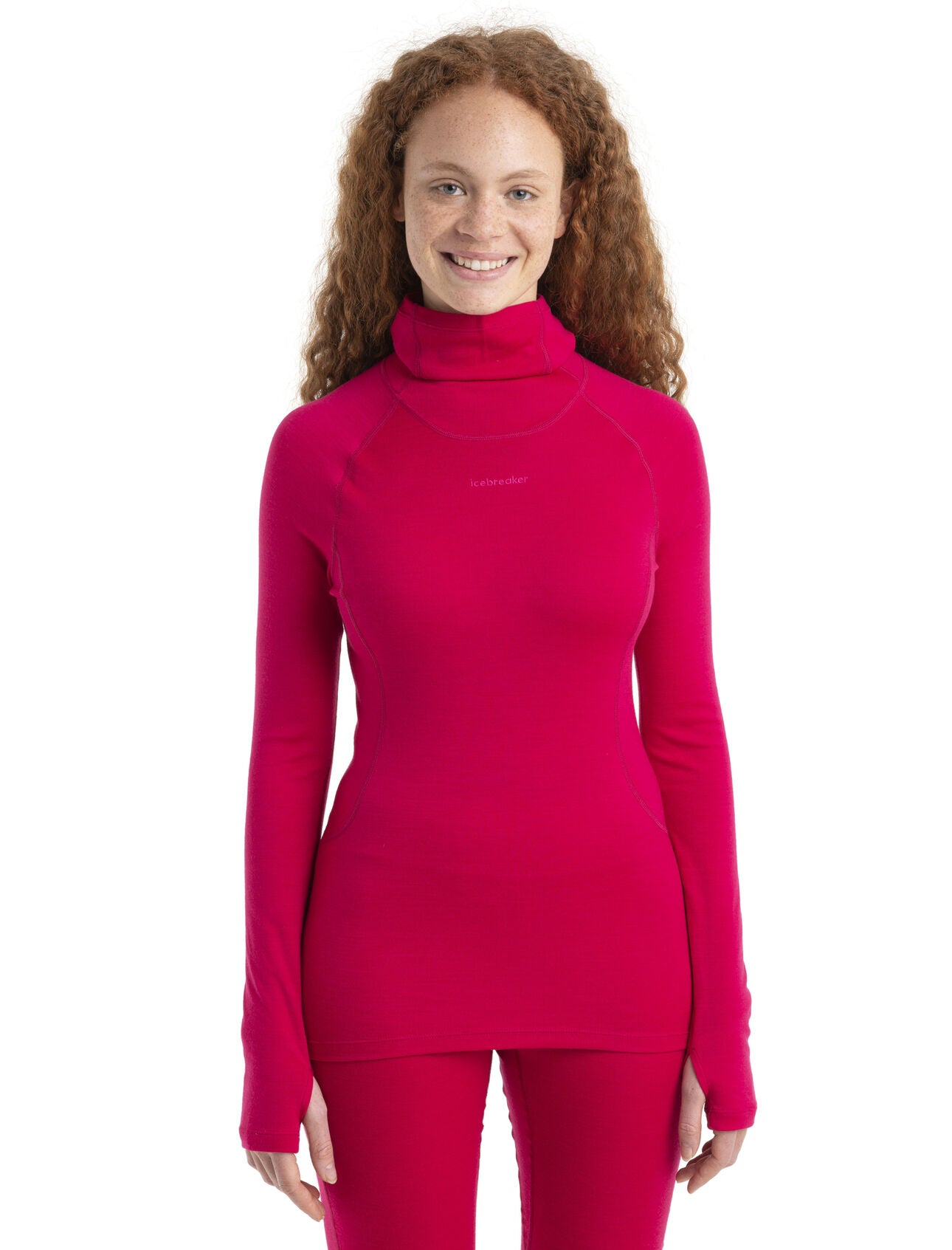 Icebreaker Women's Merino 260 Tech Long Sleeve Turtleneck Thermal Top –