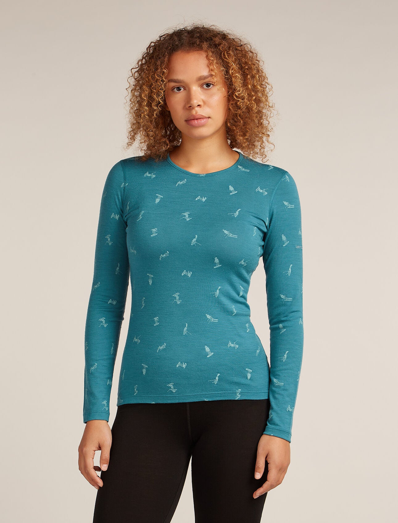 Women's Merino 200 Oasis LS Crew Thermal Top Snow Day