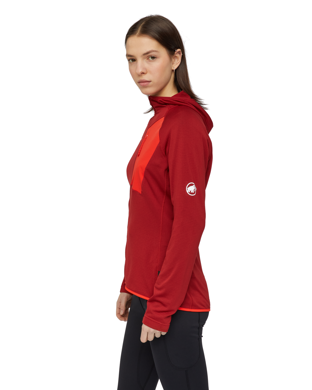 Women’s Aenergy Light ML Hooded Jacket – Dark Mammut Red / Mammut Red