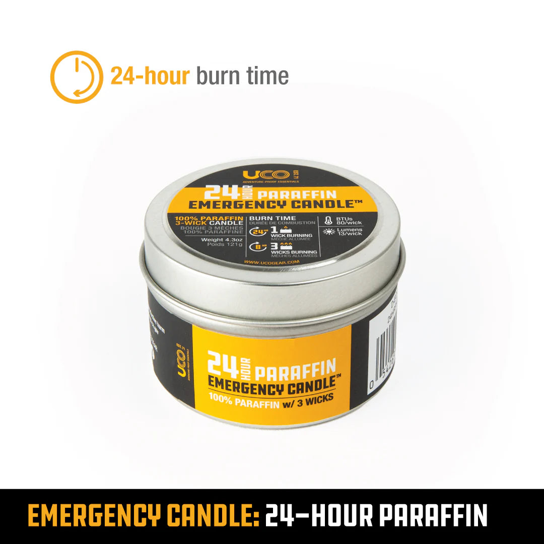 24-HR Emergency Paraffin Candle