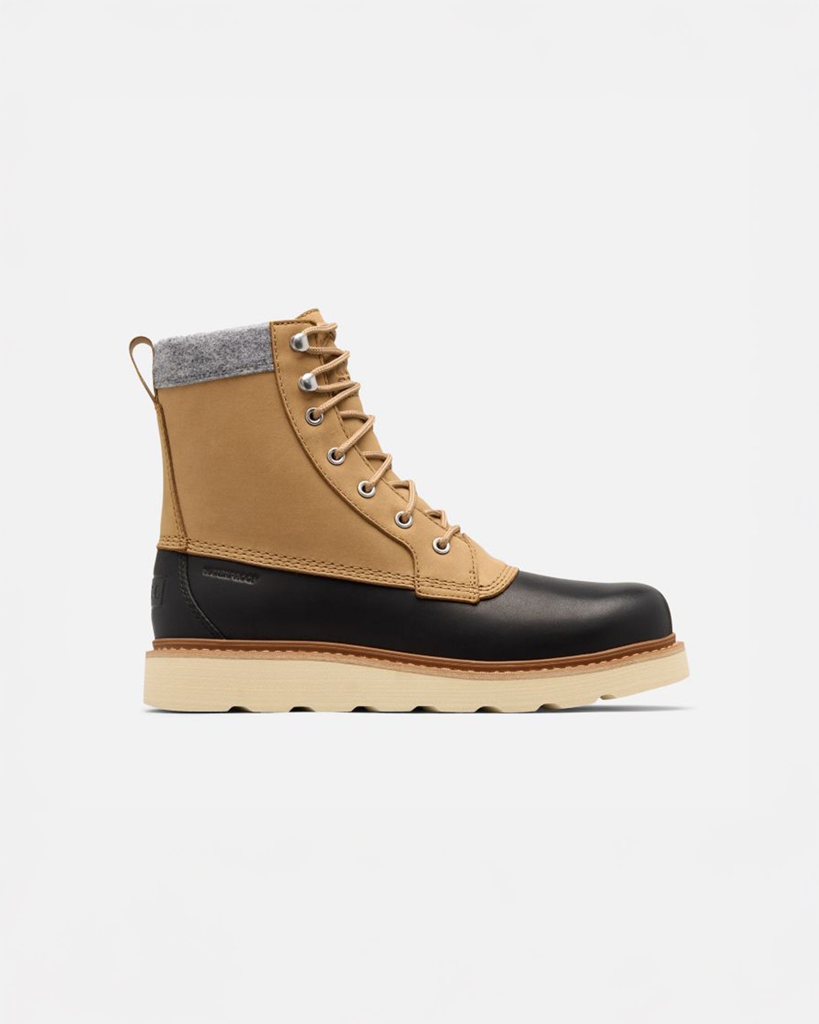 color:caribou buff / black