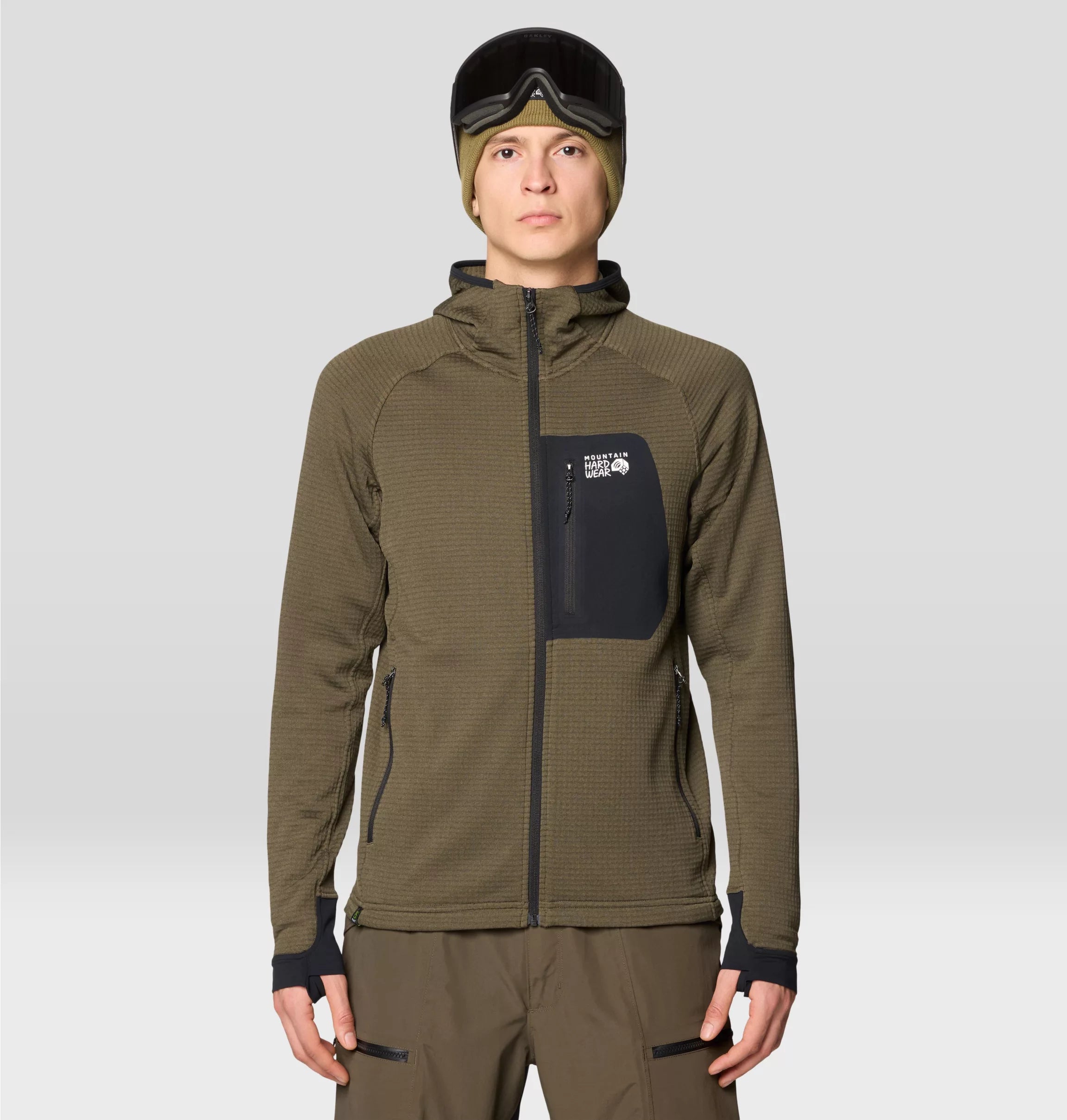 Men's Polartec Power Grid Full Zip Hoody