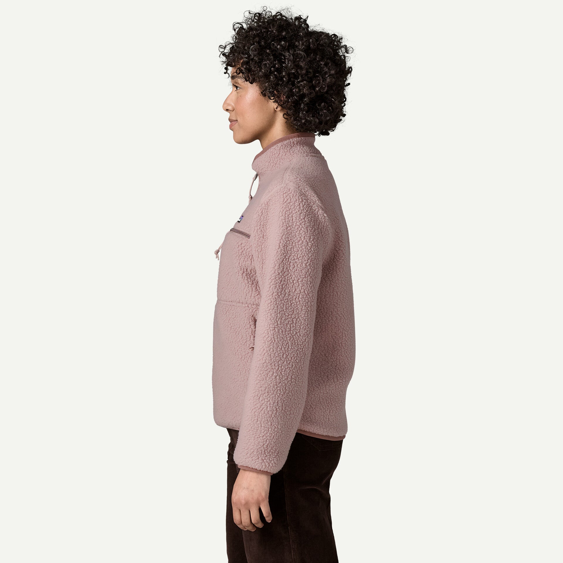 Women's Retro Pile Marsupial Fleece Pullover