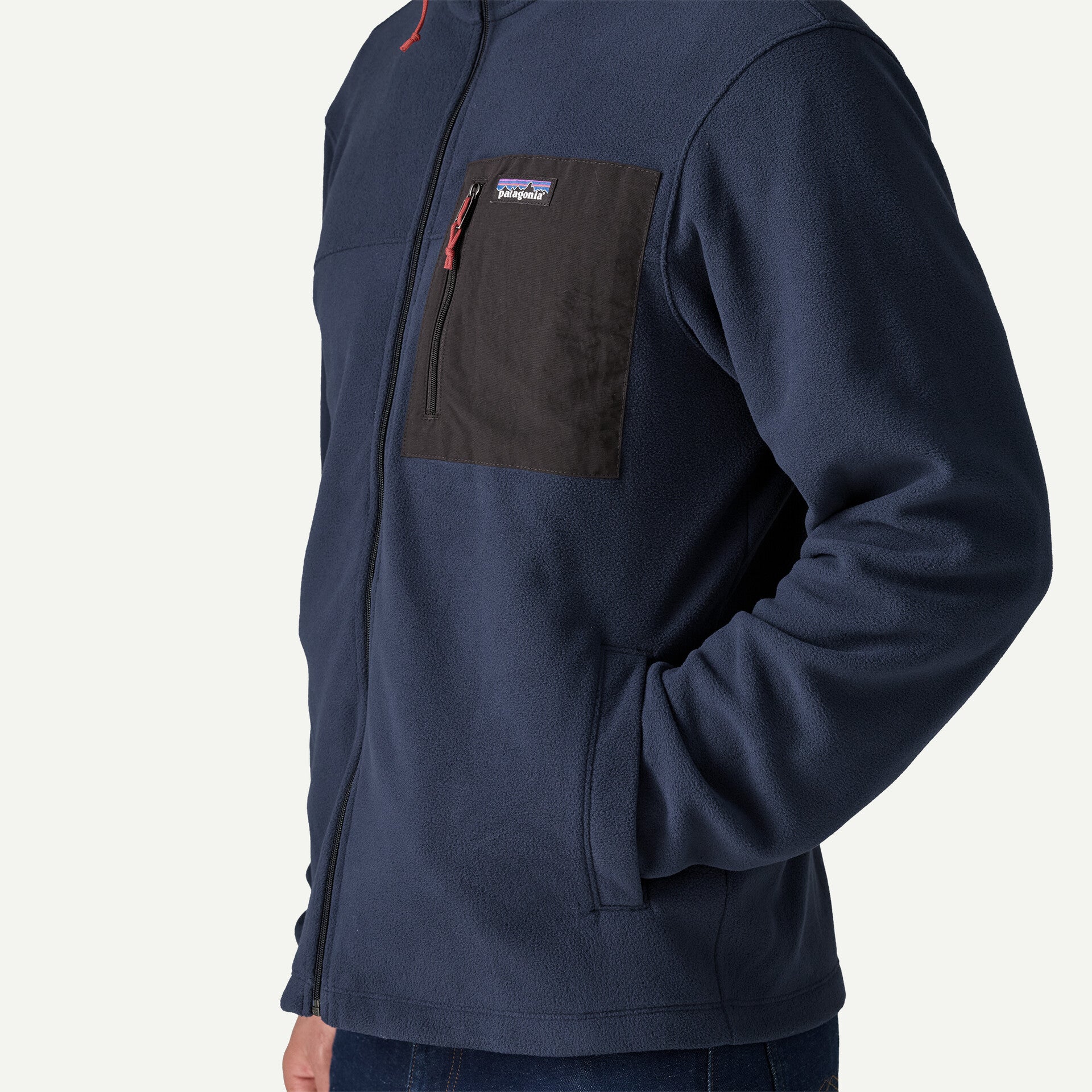 Men's Micro D Fleece Patch Pocket Jacket