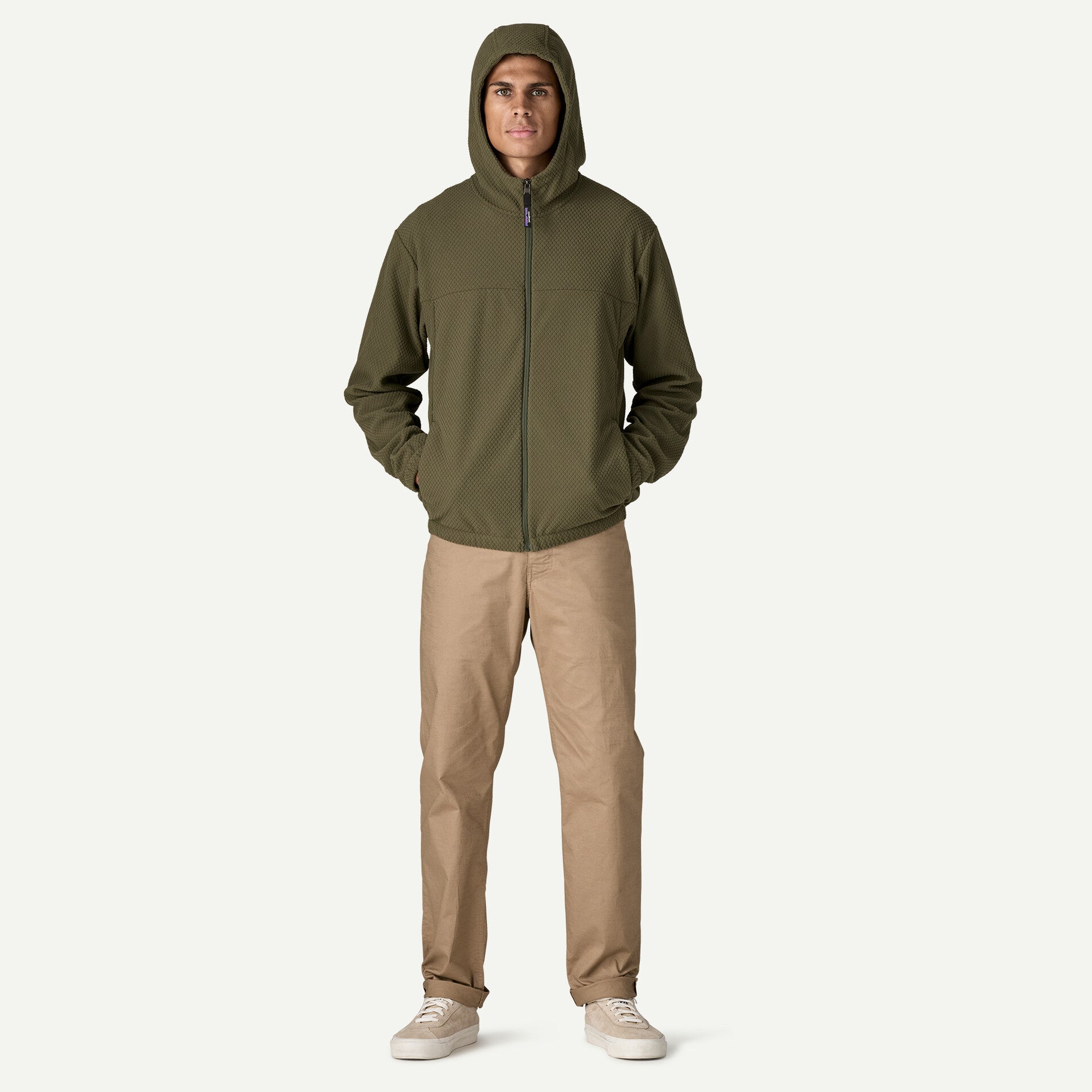 Men's Textured Fleece Hoody