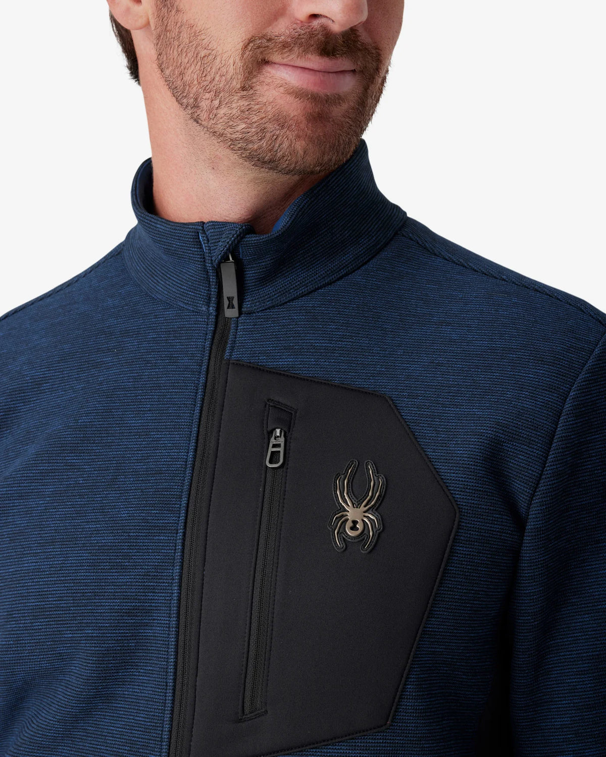 Men’s Bandit Sweater Fleece Jacket – Indigo Melange