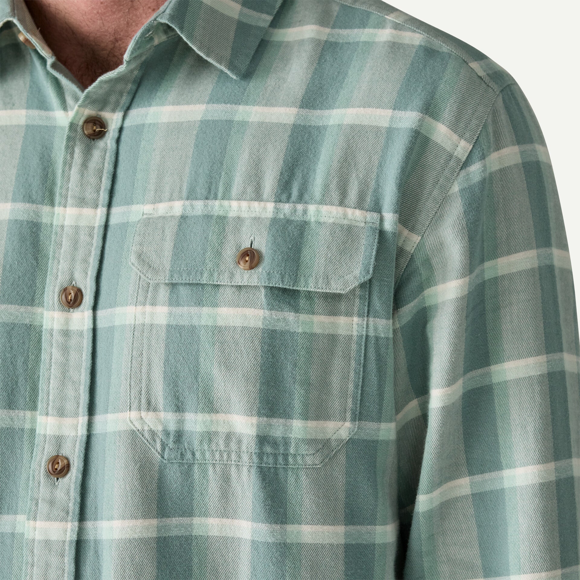 Men's Long-Sleeved Lightweight Fjord Flannel Shirt