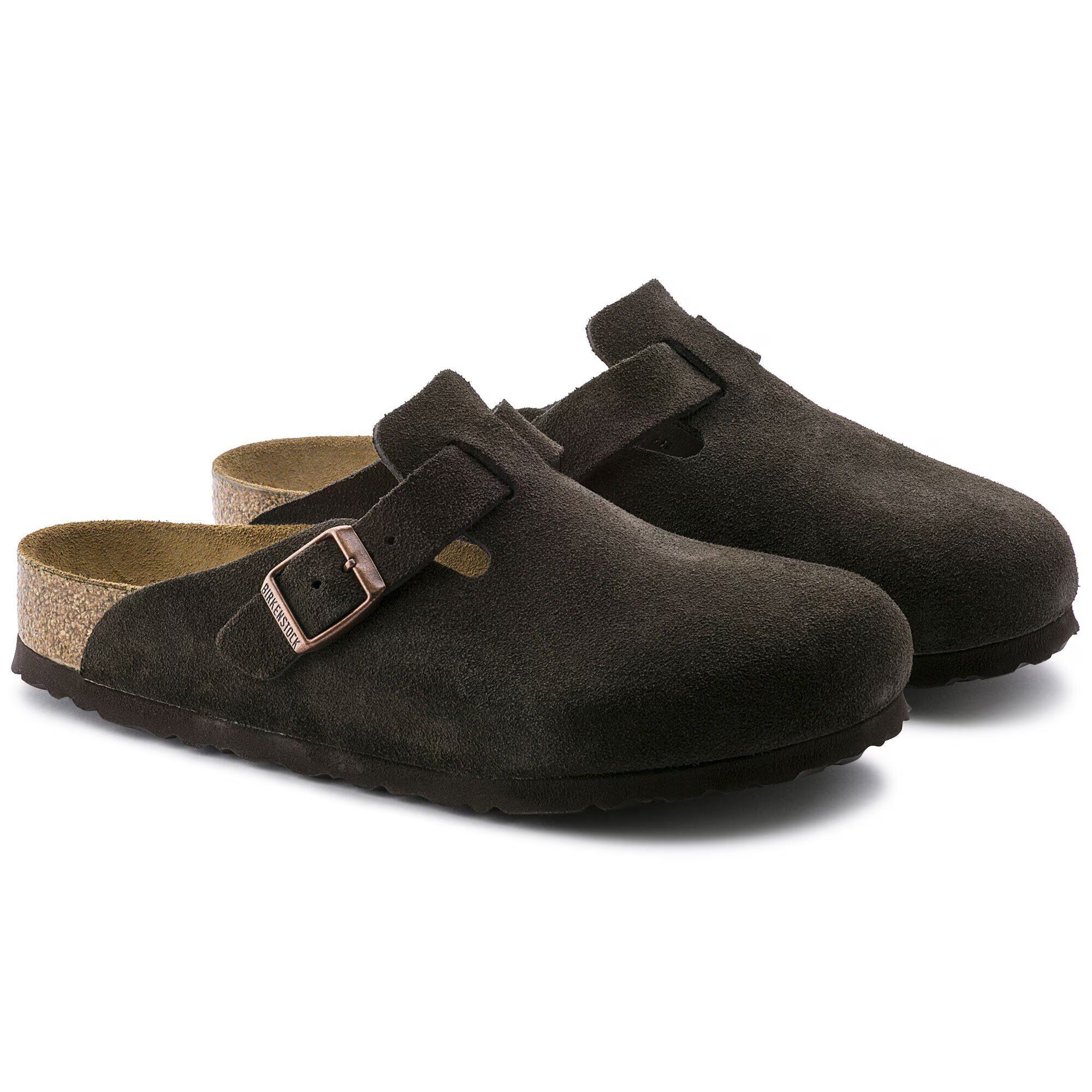 Boston Soft Footbed Suede Leather Sandals