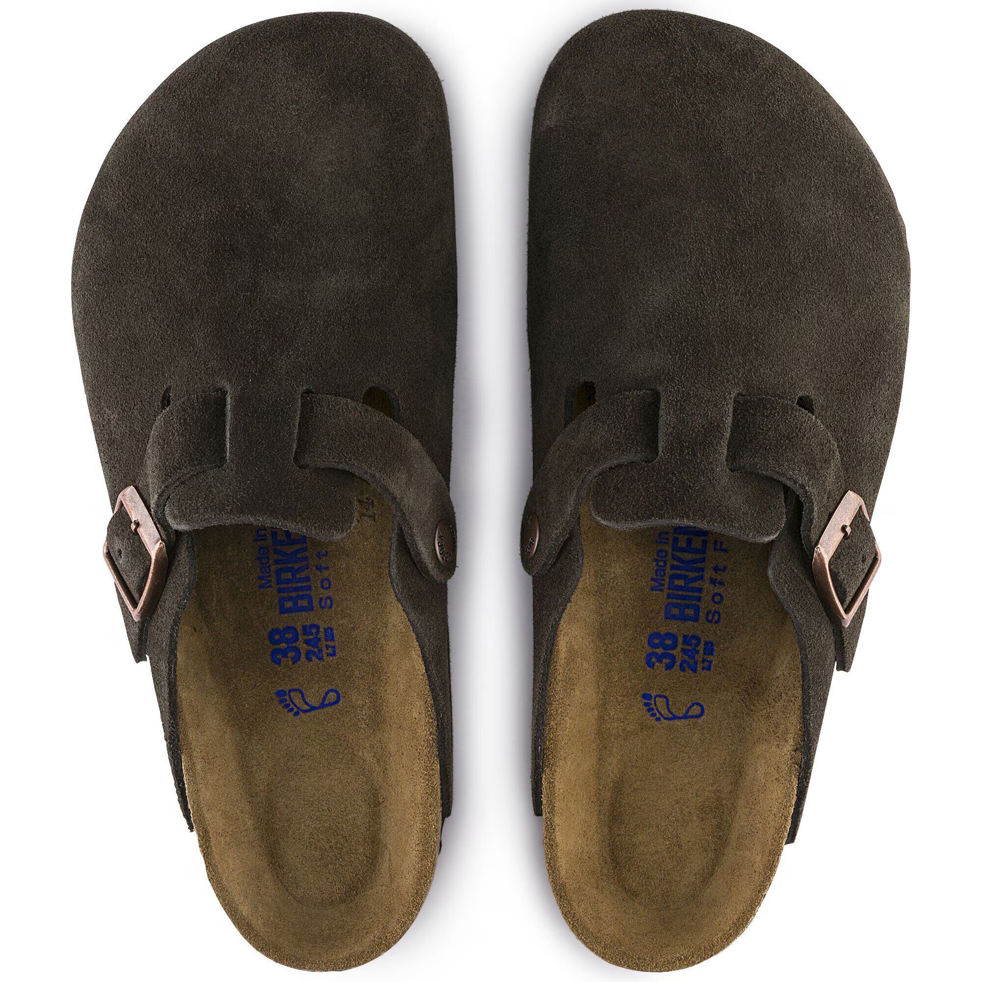 Boston Soft Footbed Suede Leather Sandals