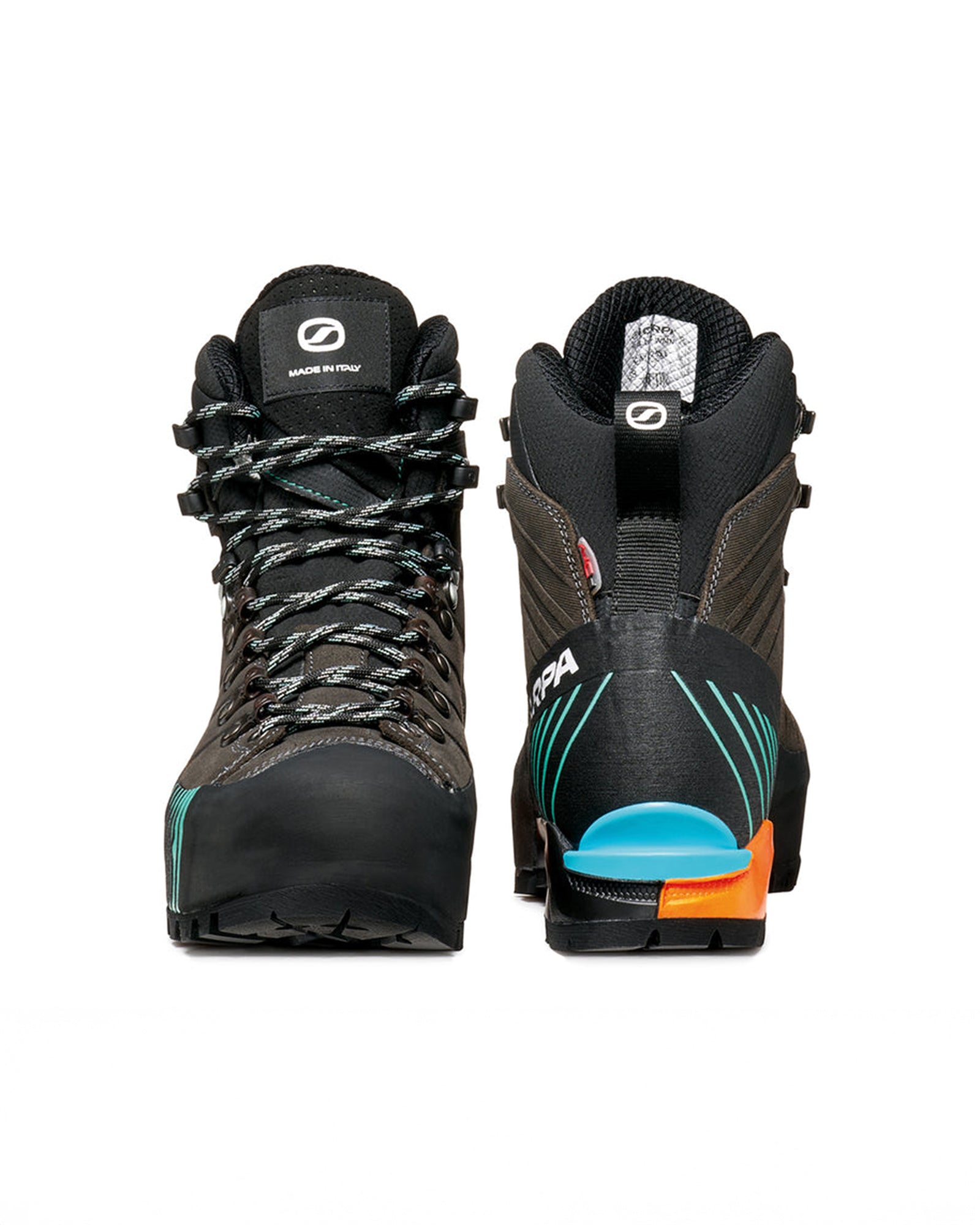 color:carbon / aqua green