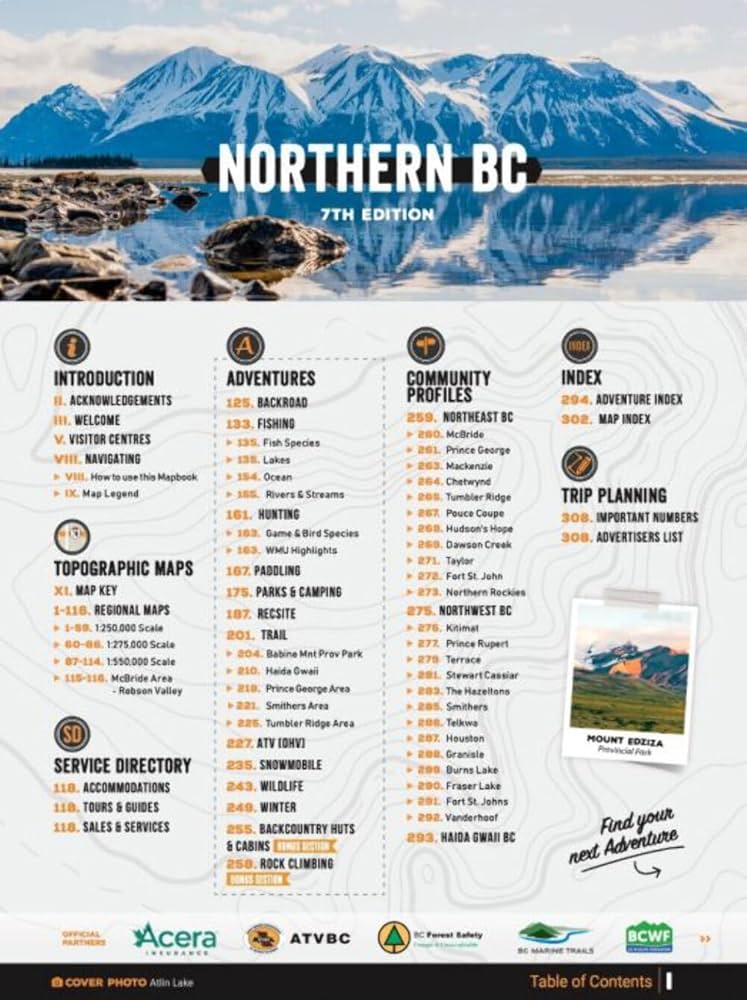 Northern BC Backroad Mapbook | 7th Edition