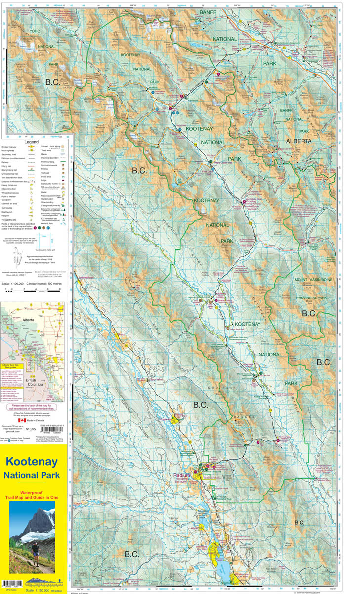 Kootenay National Park Map