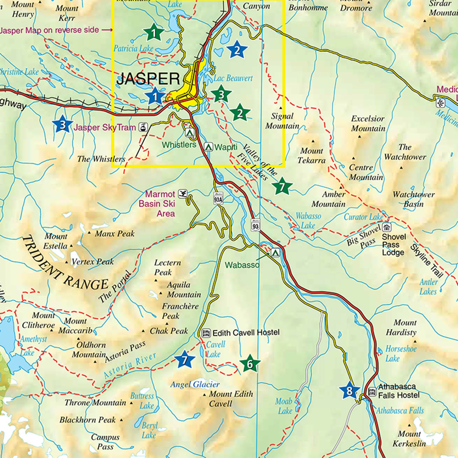 Jasper National Park Map