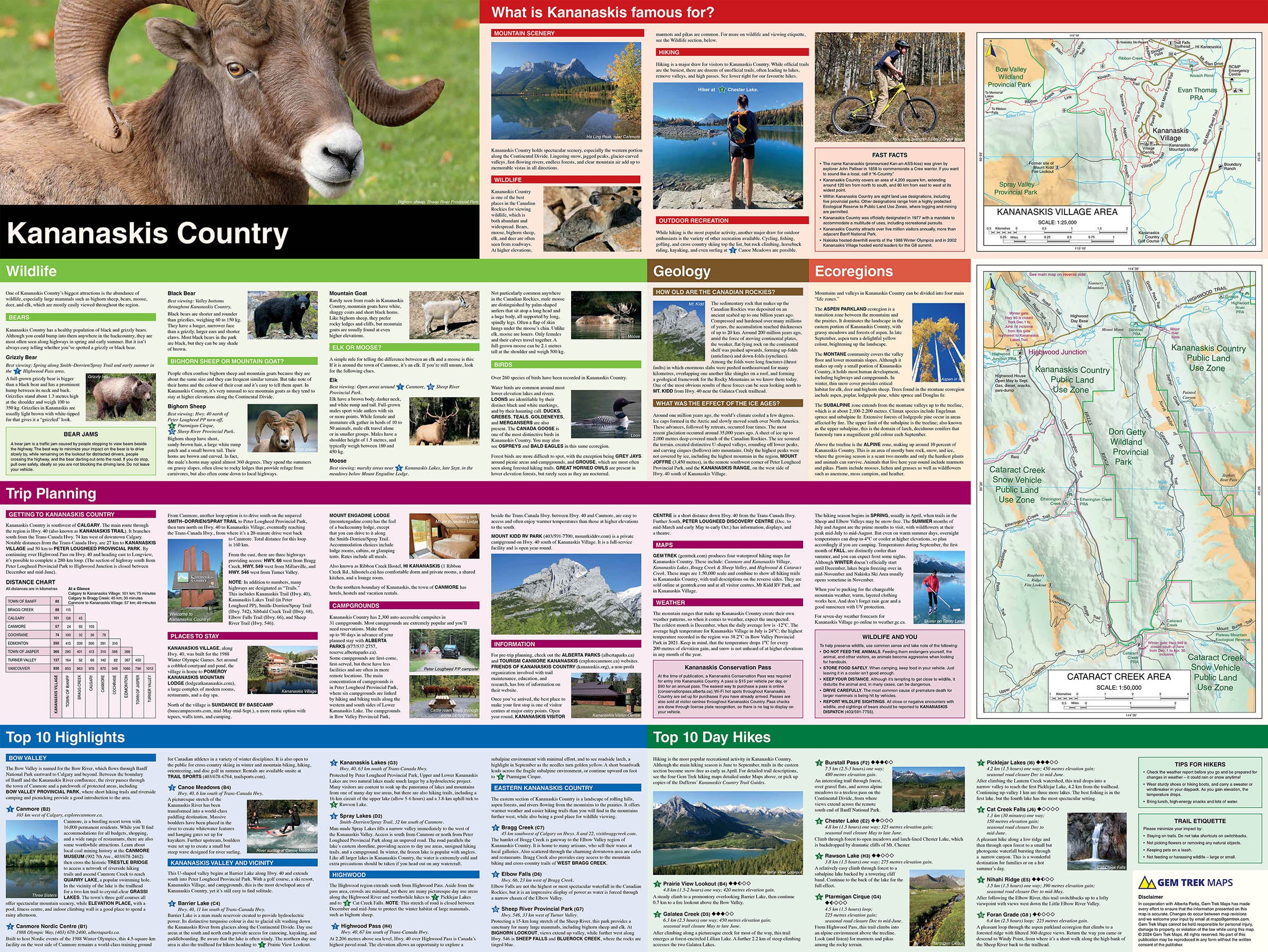 Kananaskis Country Map