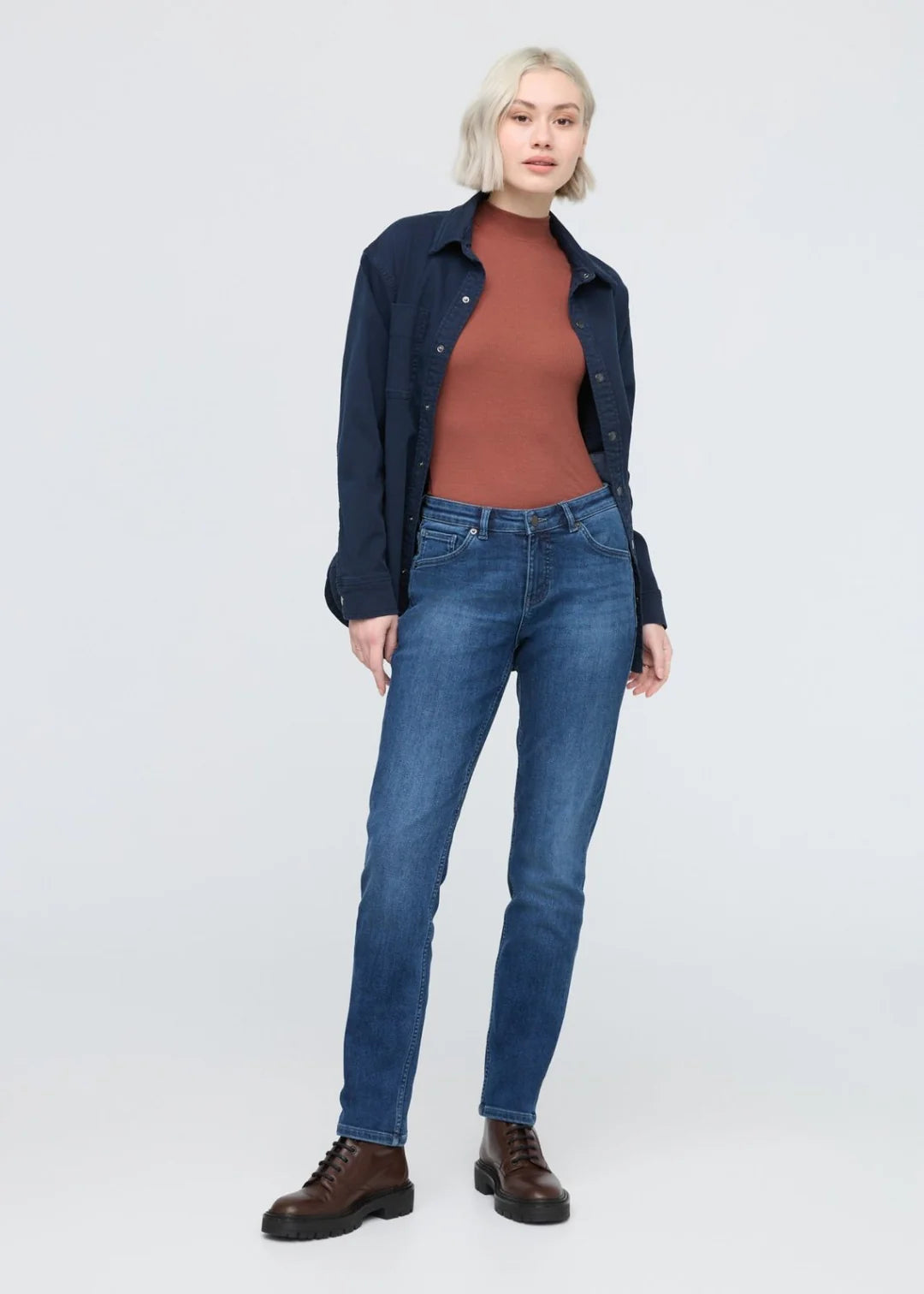 Women's Tech Fleece Denim Girlfriend Jeans
