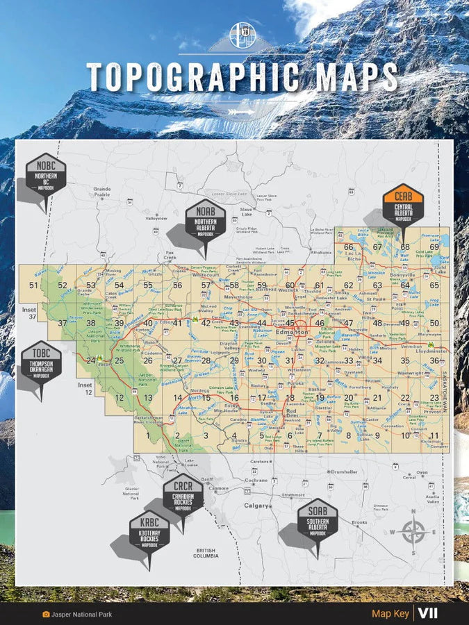 Central Alberta Backroad Mapbook | 6th Edition