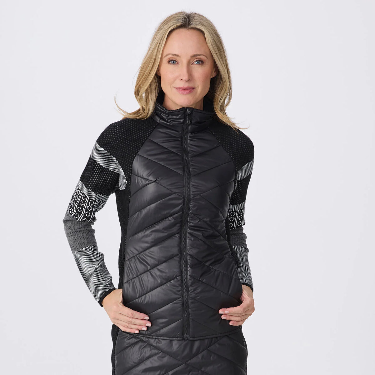 Women’s Switchback Jacket – Black Pointelle