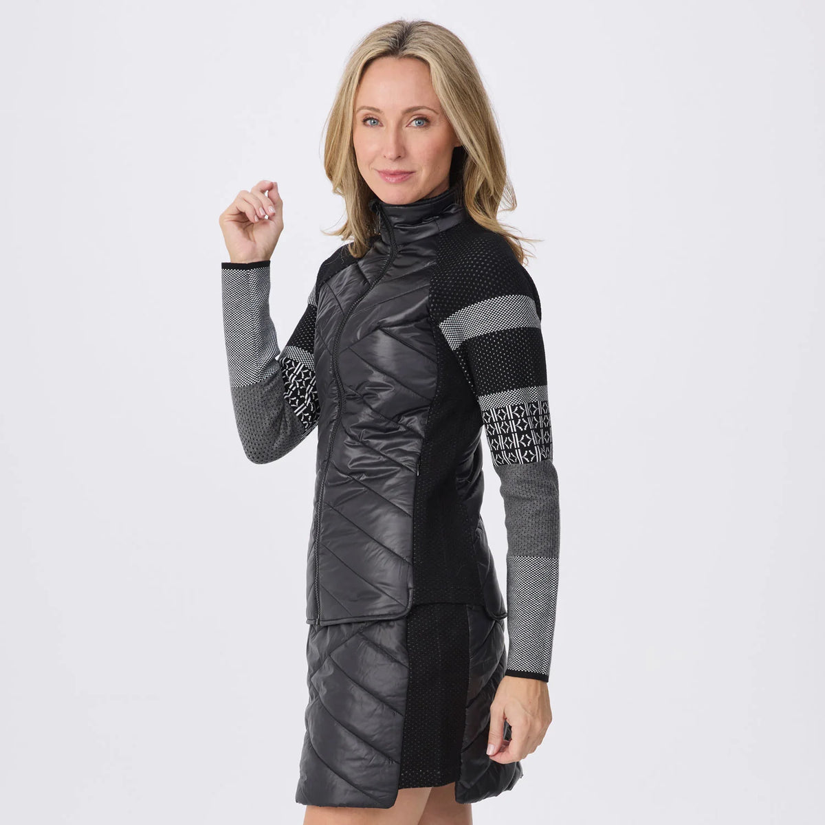 Women’s Switchback Jacket – Black Pointelle