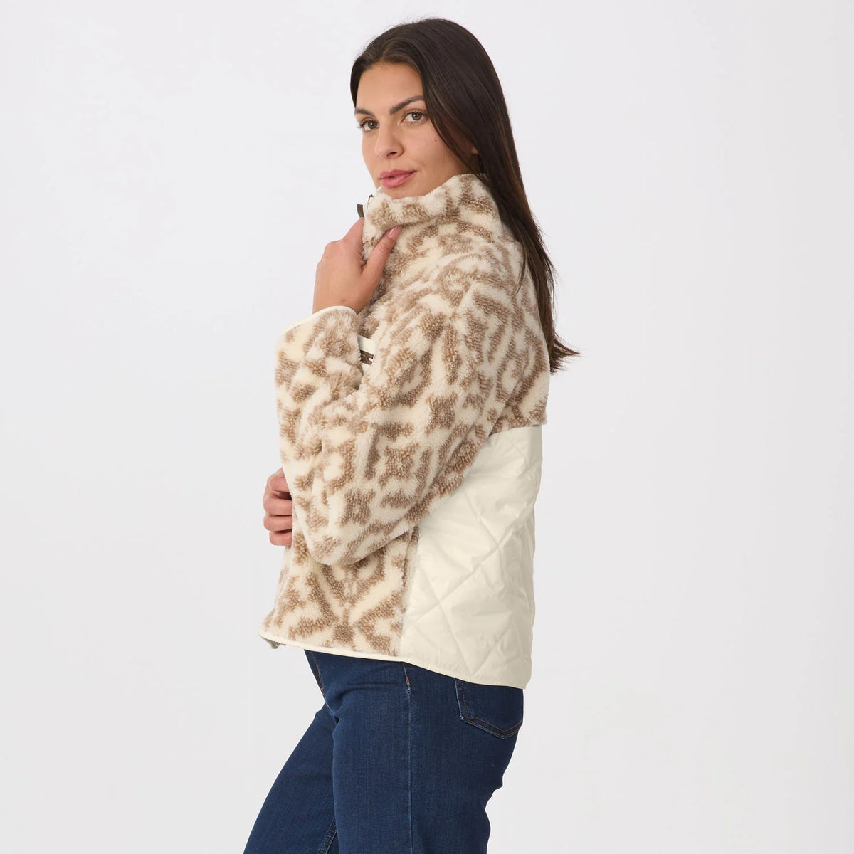 Women’s Mavi Jacket – Oat / Natural Jacquard