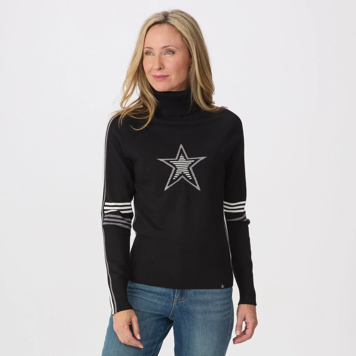 Women’s Olympia Turtleneck – Black