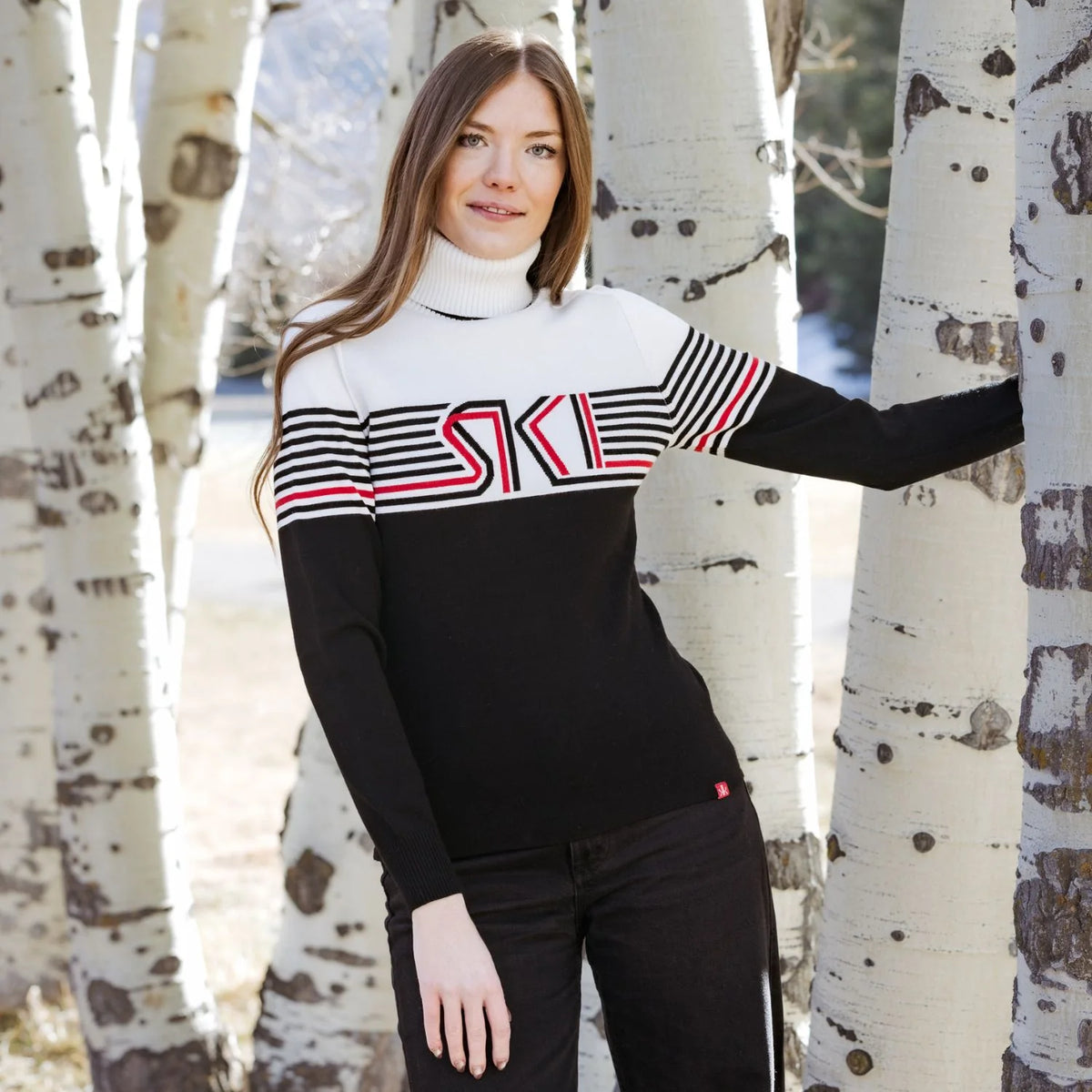 Women’s Slopeside Turtleneck – Black