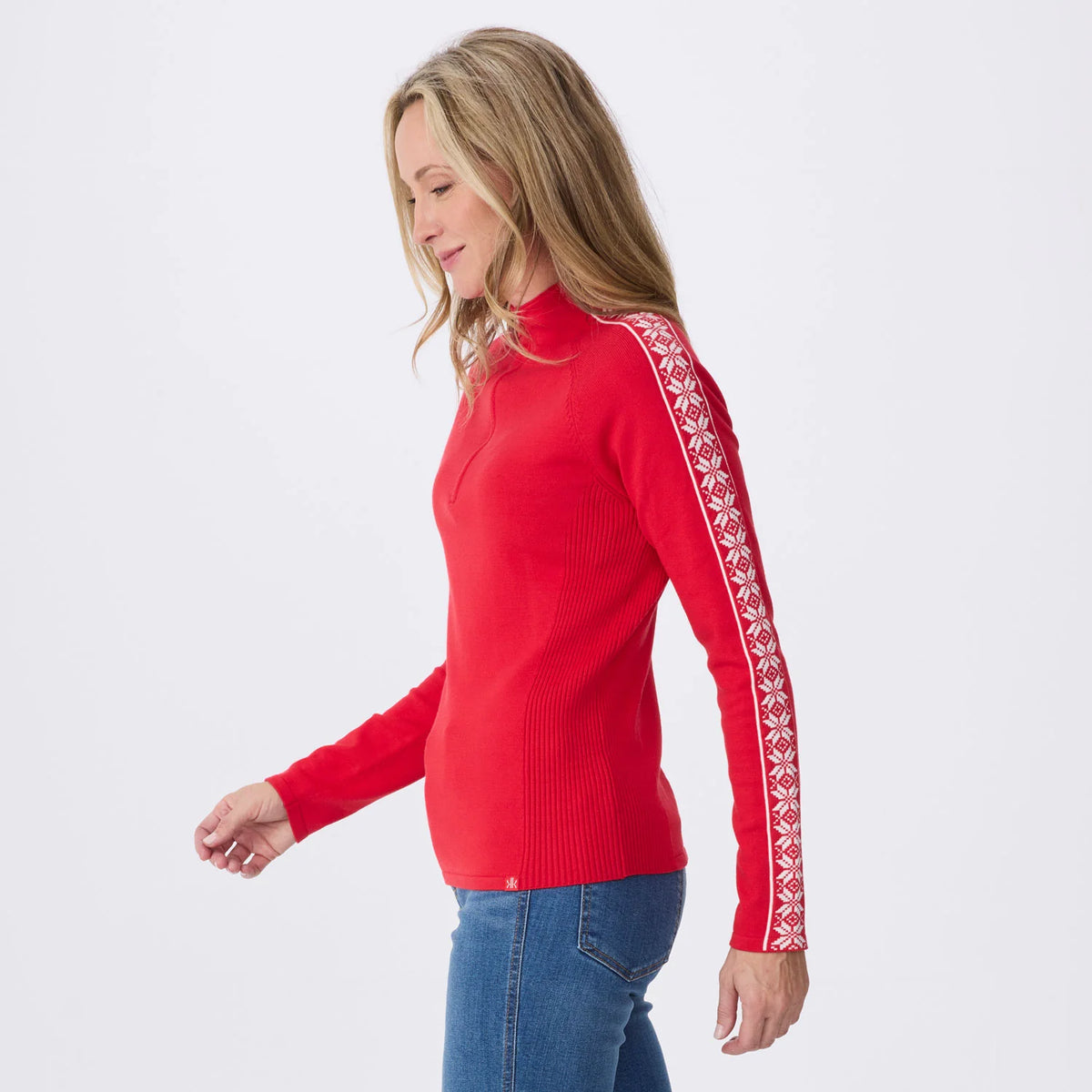 Women’s Slalom Zip Neck – Racing Red