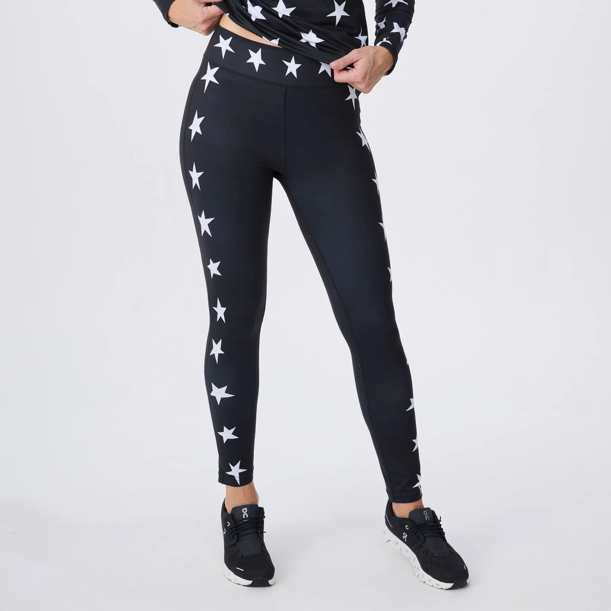 Women’s All Over Stars Legging – Black