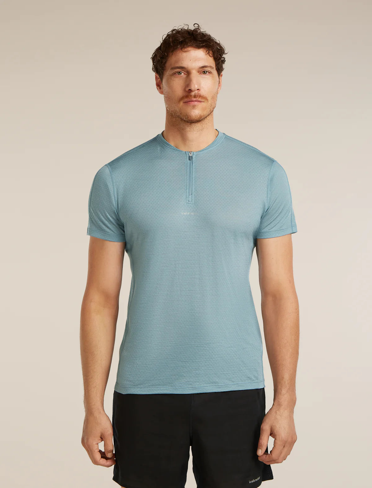 Men's Merino Blend 125 Cool-Lite Speed Short Sleeve Quarter Zip