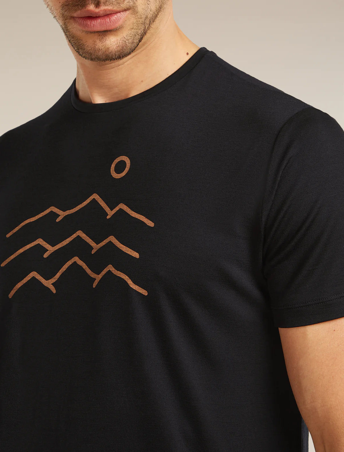 Men's Merino Blend 125 Cool-Lite Sphere Short Sleeve Tee Across The Peaks