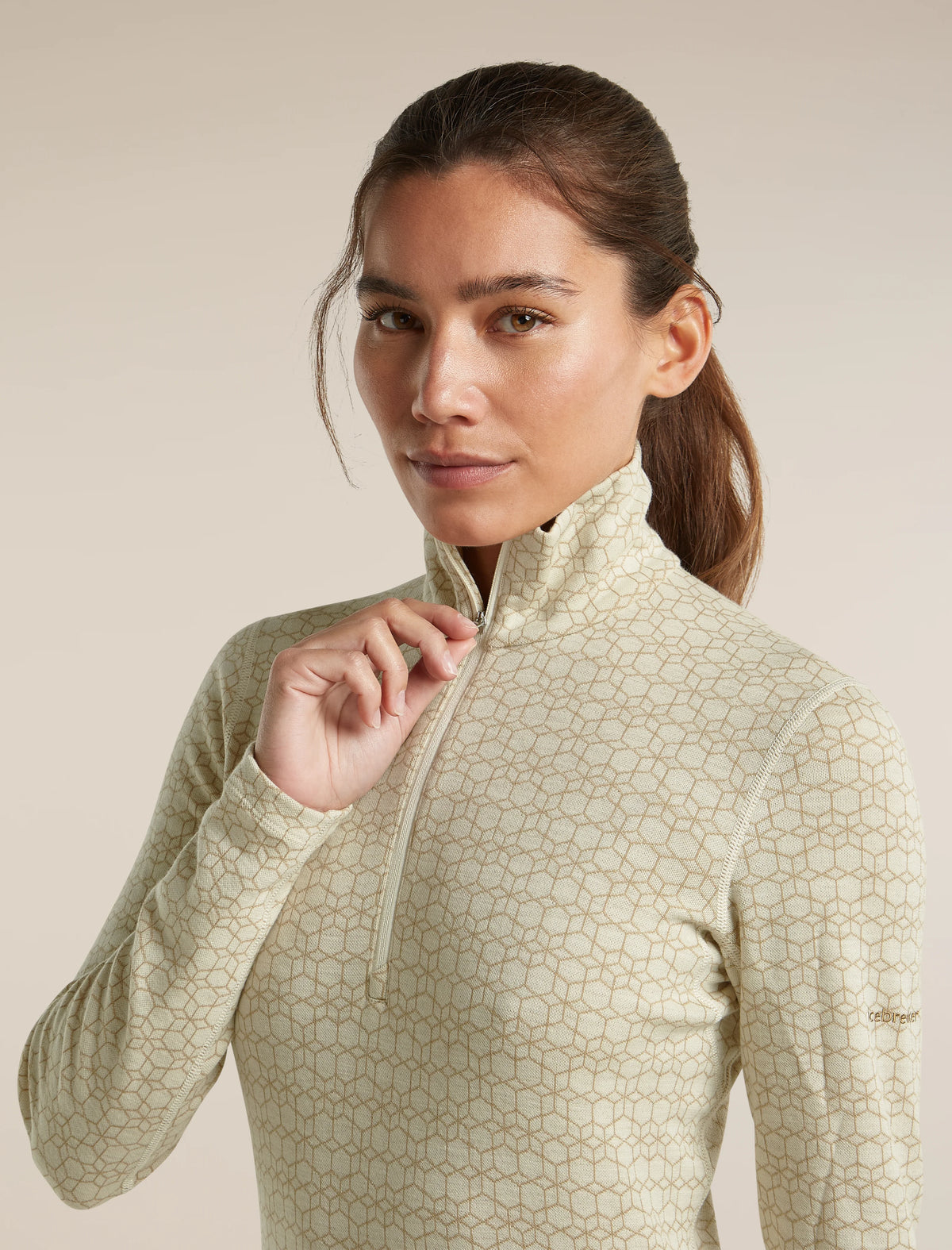 Women's Merino 260 Oasis Vertex Long Sleeve Thermal Half Zip Alpine Geo product image