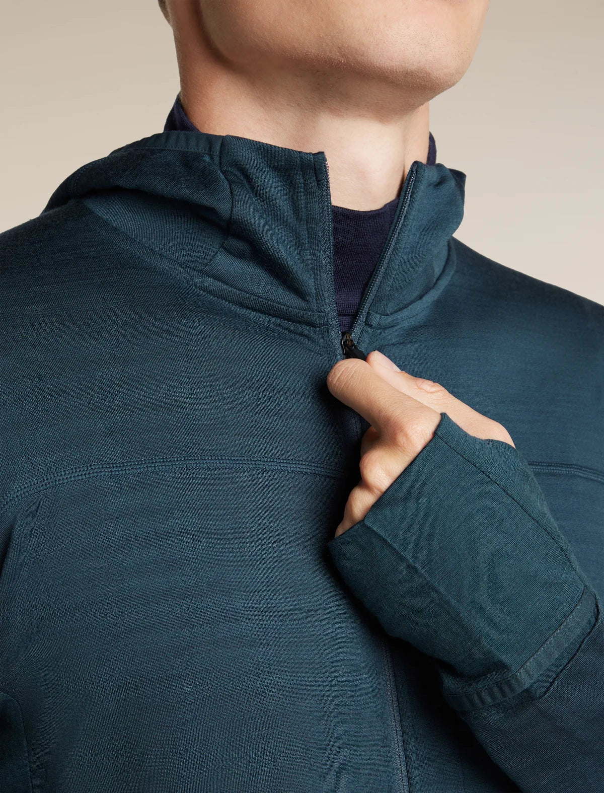 Men's Merino Blend 300 RealFleece Descender Long Sleeve Zip Hoodie product image