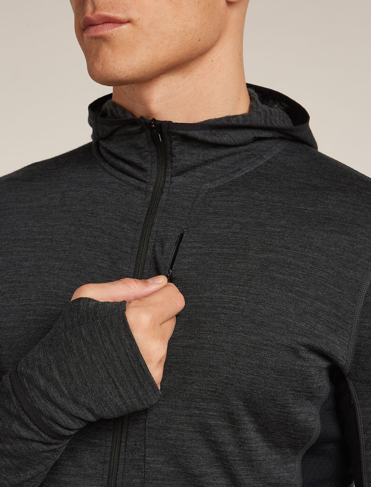 Men's Merino Blend 200 RealFleece Descender Long Sleeve Zip Hoodie