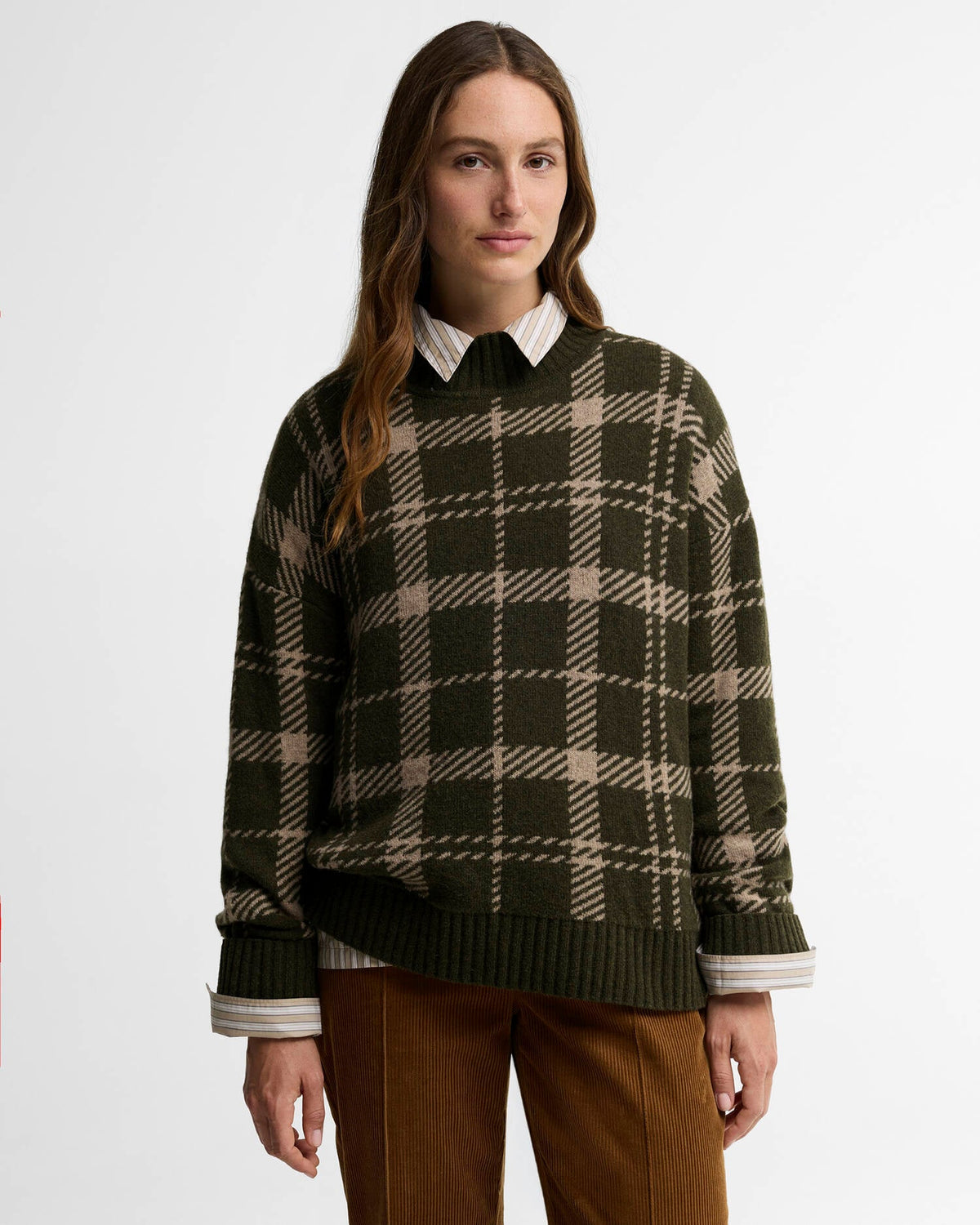 Women's Delilah Tartan Wool Jumper