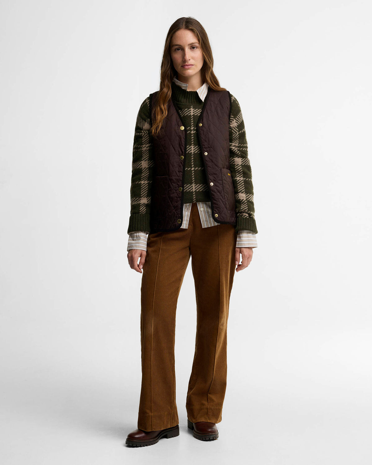 Women's Delilah Tartan Wool Jumper