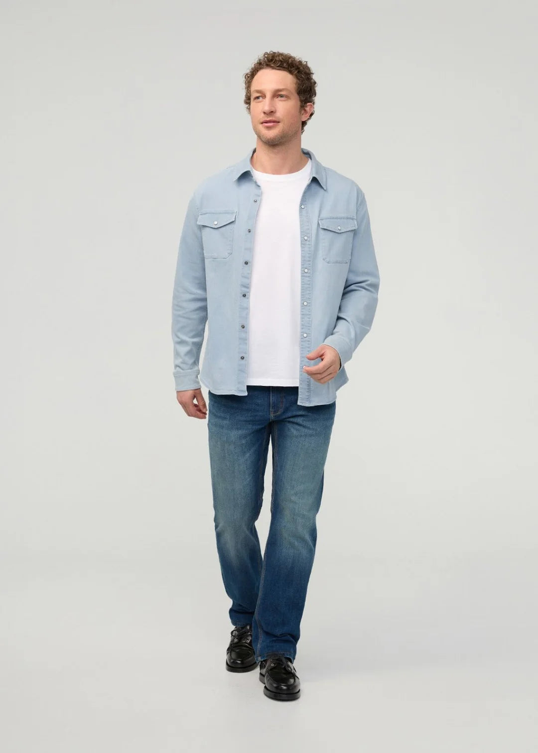 Men's Performance Denim Lite Two-Pocket Shirt