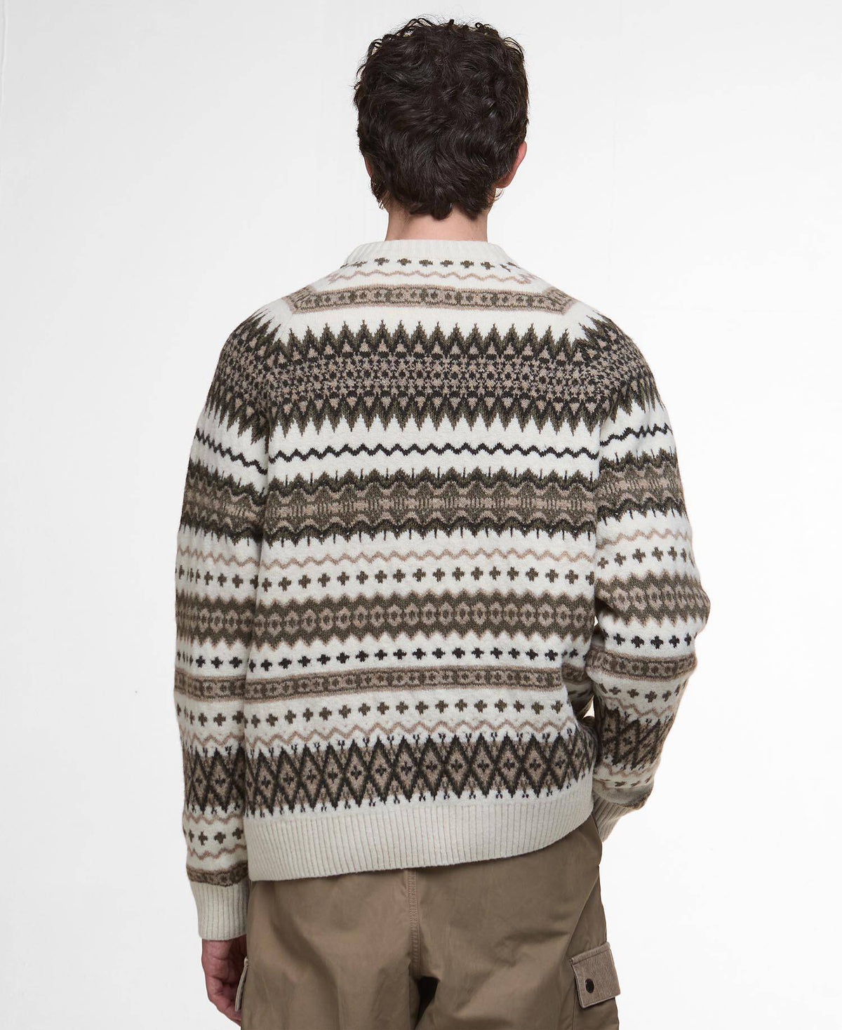 Men's Hase Fair Isle Crew Neck Jumper