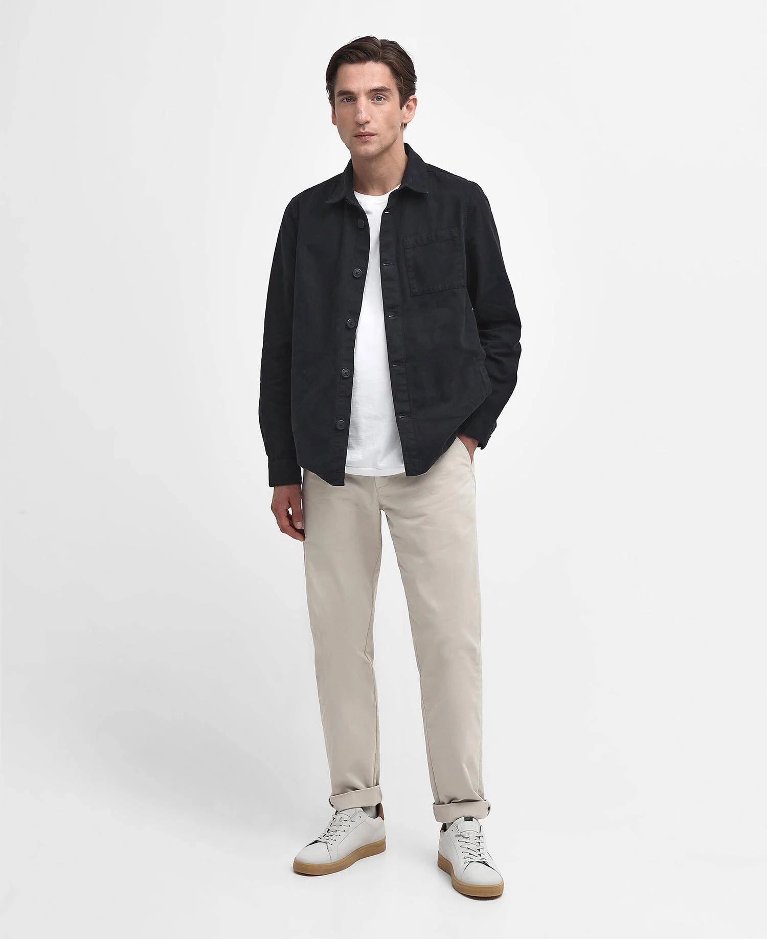 Men's Washed Cotton Overshirt