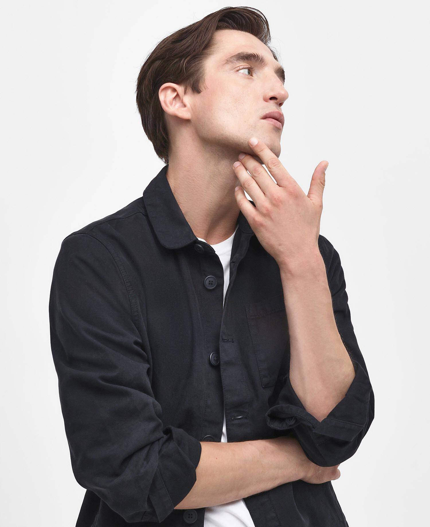Men's Washed Cotton Overshirt