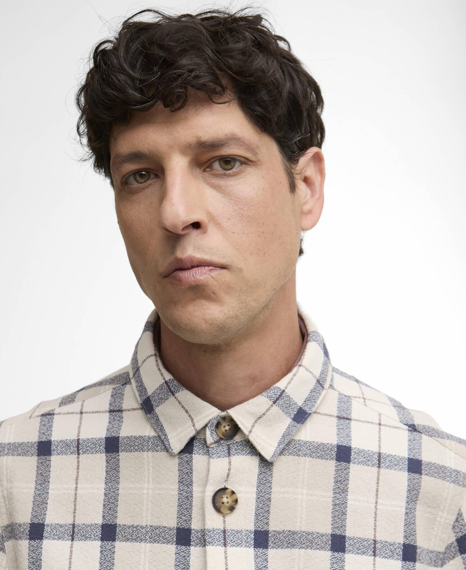 Men's Vennel Textured Tartan Overshirt