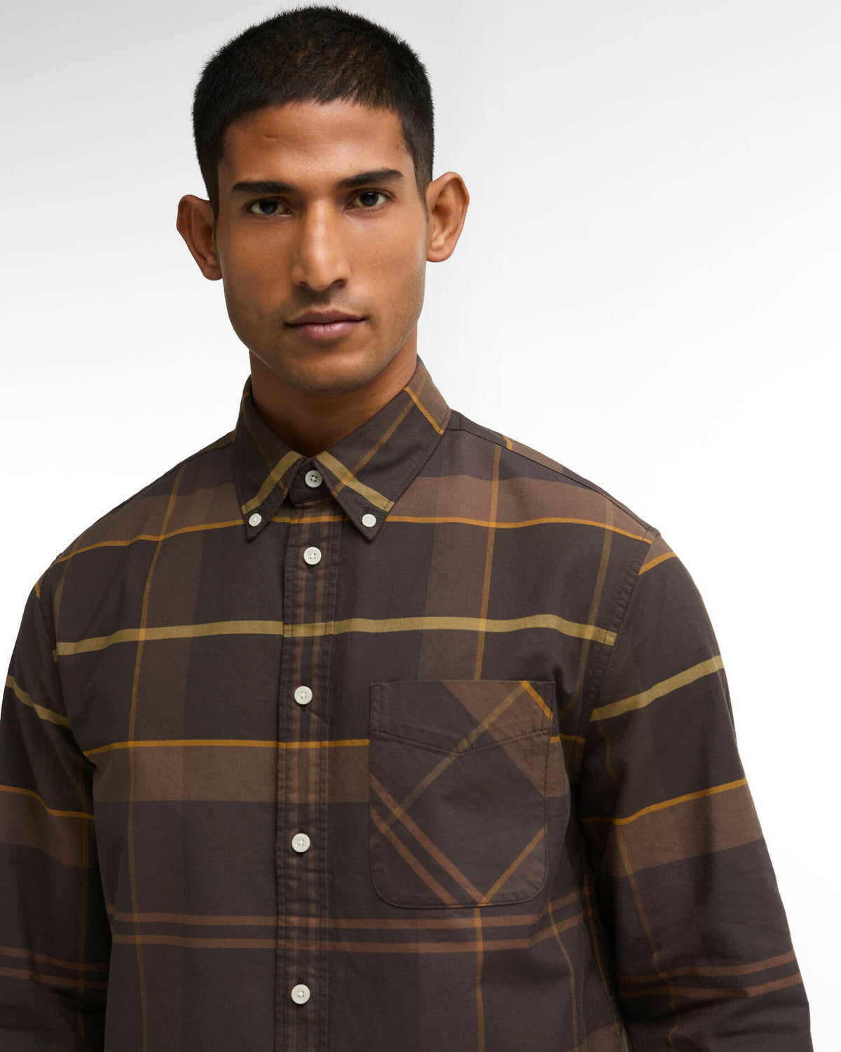 Men's Mineral Tartan Dunoon Authentic-Fit Shirt