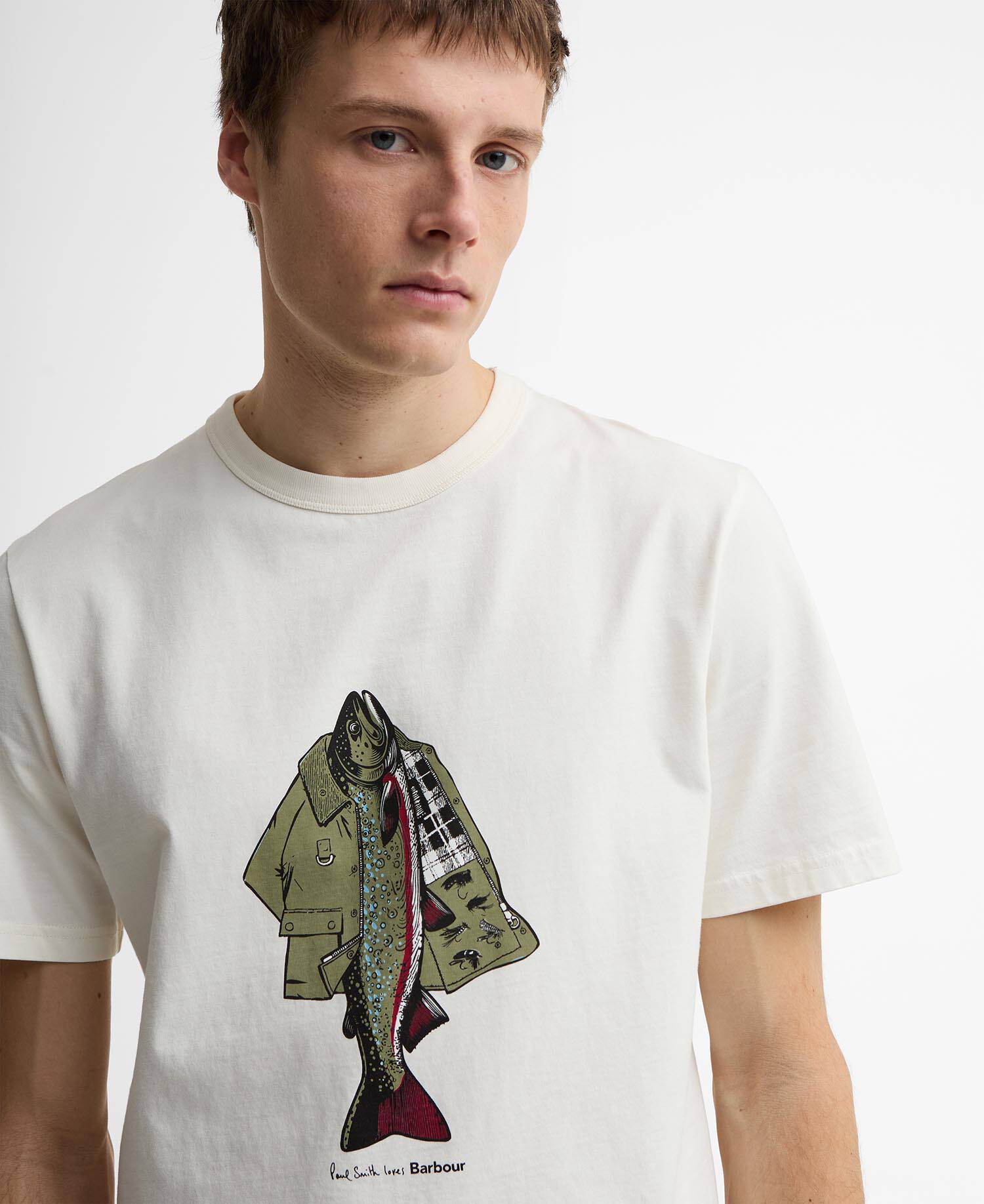 Men's Paul Smith Loves Barbour Fishing Jacket T-Shirt