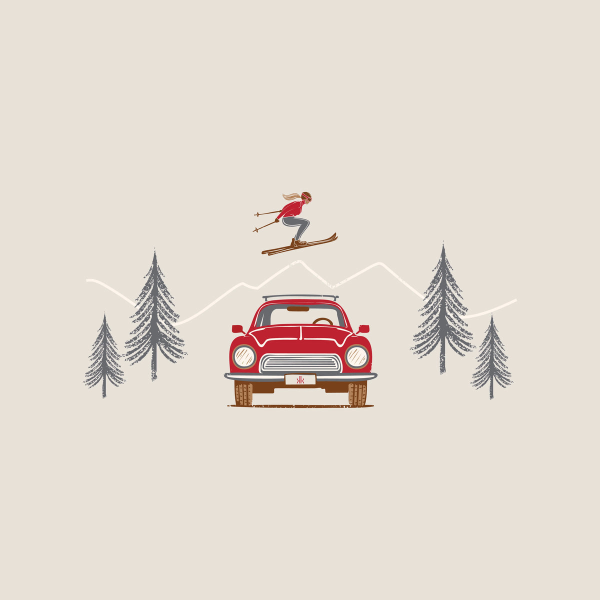 Women’s Maple Graphic Tee – Car Jump