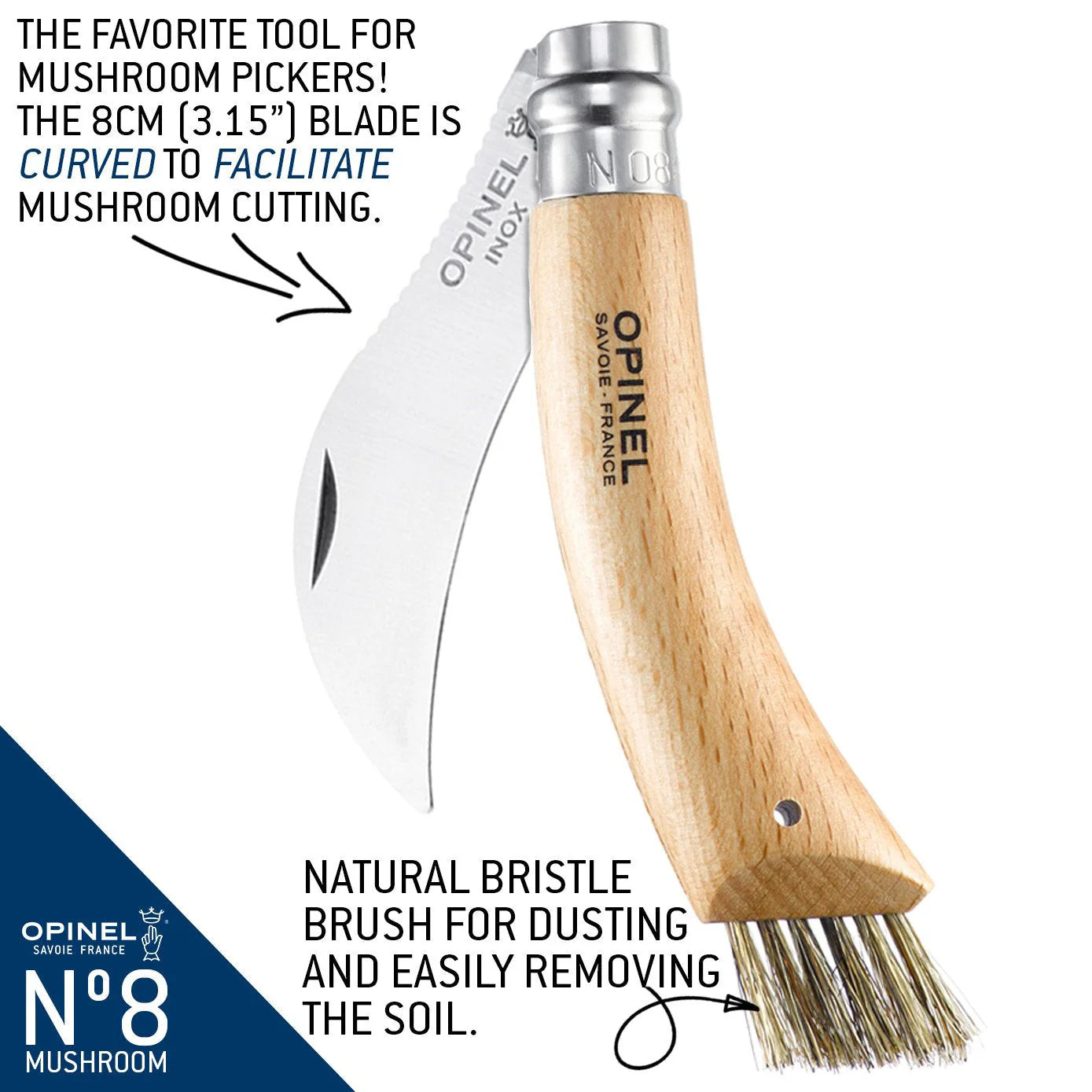 Stainless Steel Mushroom Knife