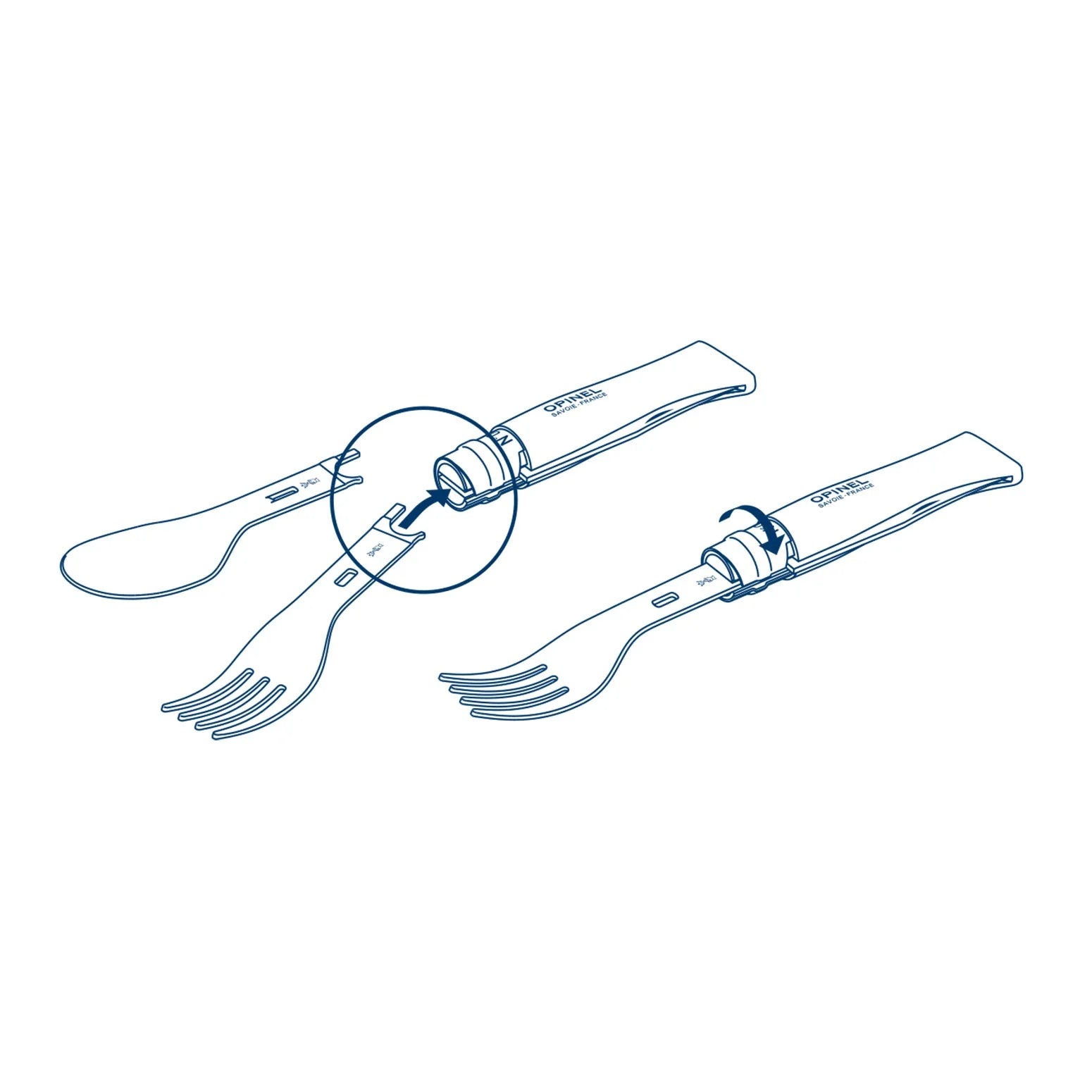 Picnic+ Cutlery Complete Set with No.08 Folding Knife