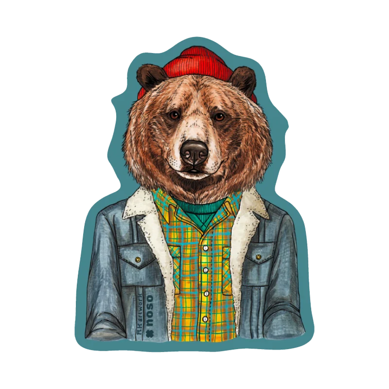 Mr. Grizzly Bear Patch product image