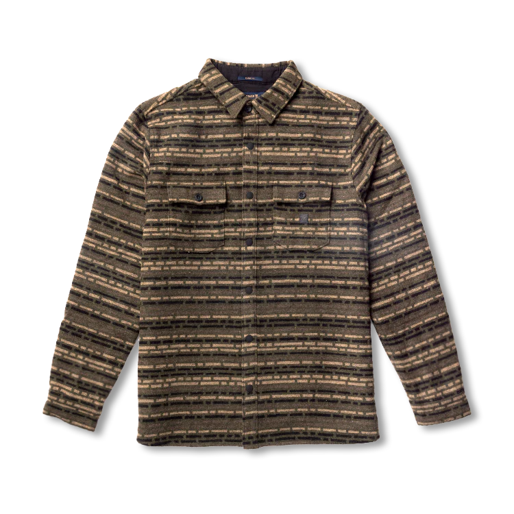 Roark-Men's Nordsman Long Sleeve Flannel Shirt-Dark Military Jacquard-Small-Monod Sports