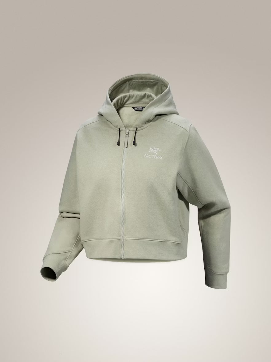 Women's Emblem Fleece Full Zip Crop Hoody