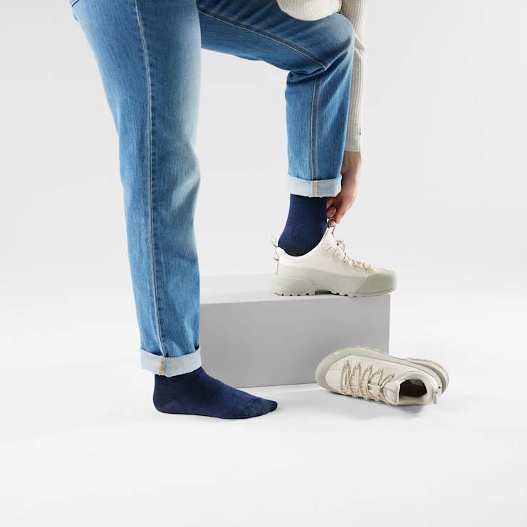Everyday Anchor Line Crew Socks Zero Cushion